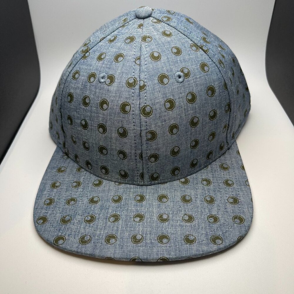 Marc Jacobs Blue Indigo Multi Men's Hat w/ Adjustable Leather Strap - NWT